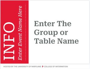 Preview Image of a Table Sign Template